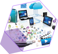 Almacenamiento, software, hardware, apps, multimedia, contenido digital multiplataforma